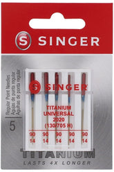 Universal Titanium Needles, Singer Type 2020T 5pk